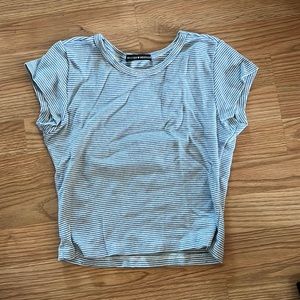 Brandy Melville top blue striped small